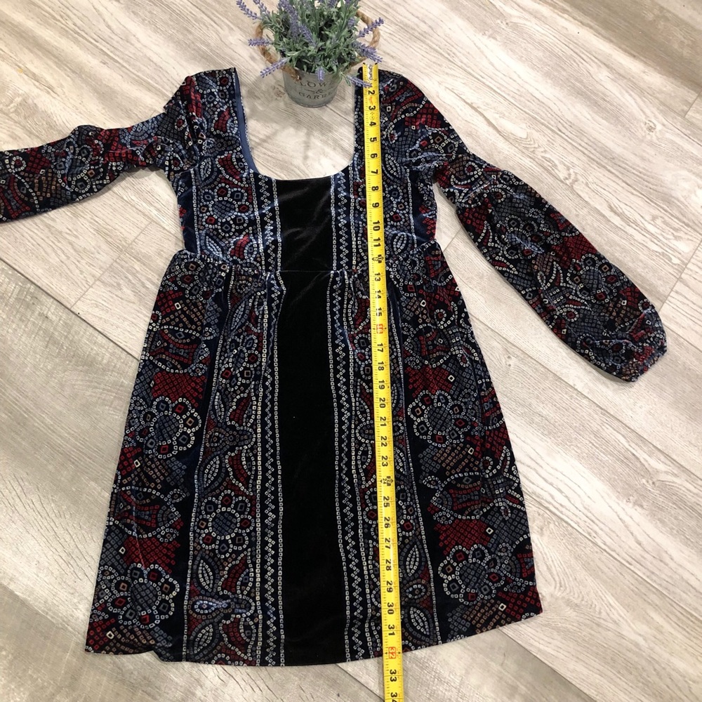 Free People Oh-So Easy Velvet  Babydoll Dress XS - Picture 5 of 8